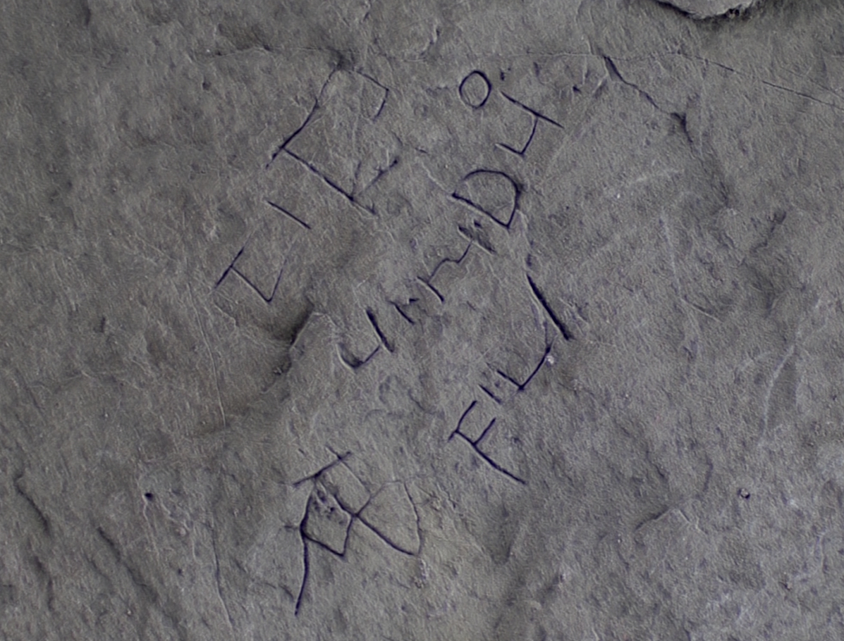 Enhanced image of the inscription